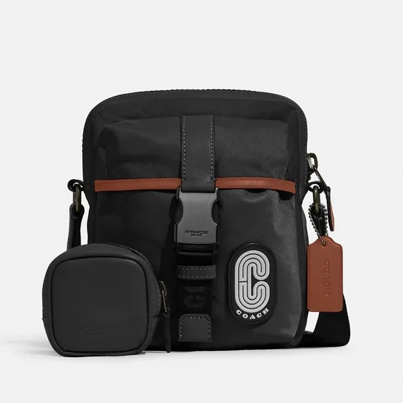 COACH　 Max Gym Bag　COLOR:Black Coach Men's Max Gym Bag Travel Duffle Black Gunmetal C9835